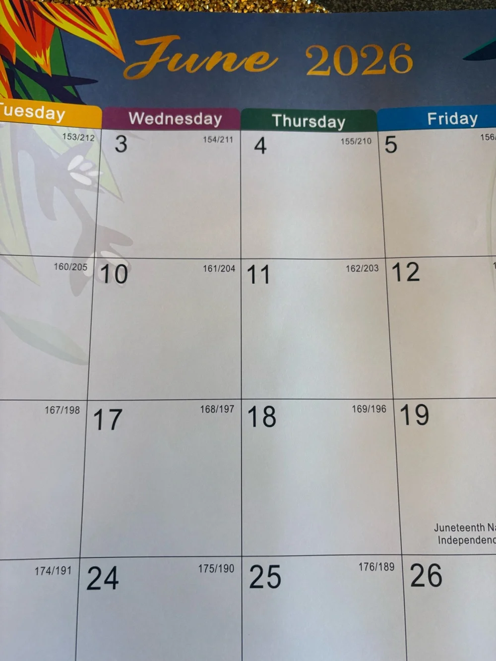 Desk Calendar NWT 18 months Runs From January 2026 - June 2027/Waterproof Cover!